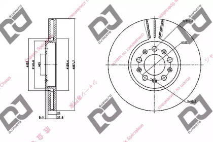 Тормозной диск DJ PARTS BD1174